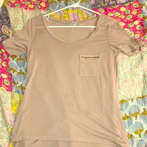 Light brown shirt from Charlotte Russe